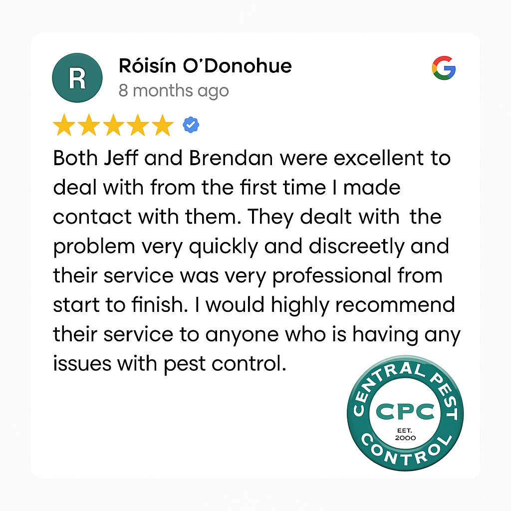 Central Pest Control has become a trusted name for pest control in Ireland