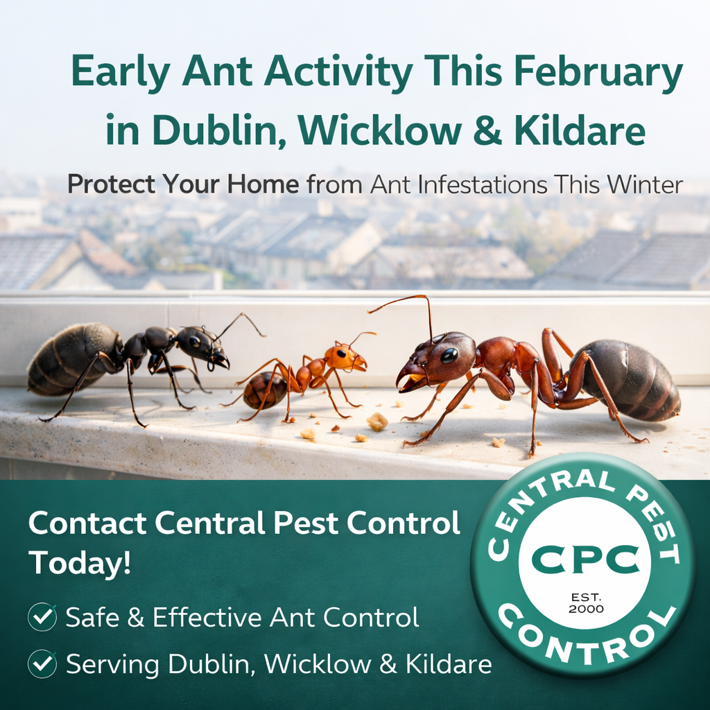 Ants may seem harmless at first, but early activity this February is a clear reminder that pest prevention is important year-round. By staying vigilant, maintaining a clean home, and seeking professional support when needed, homeowners in Dublin, Wicklow, and Kildare can prevent small ant problems from becoming big headaches.