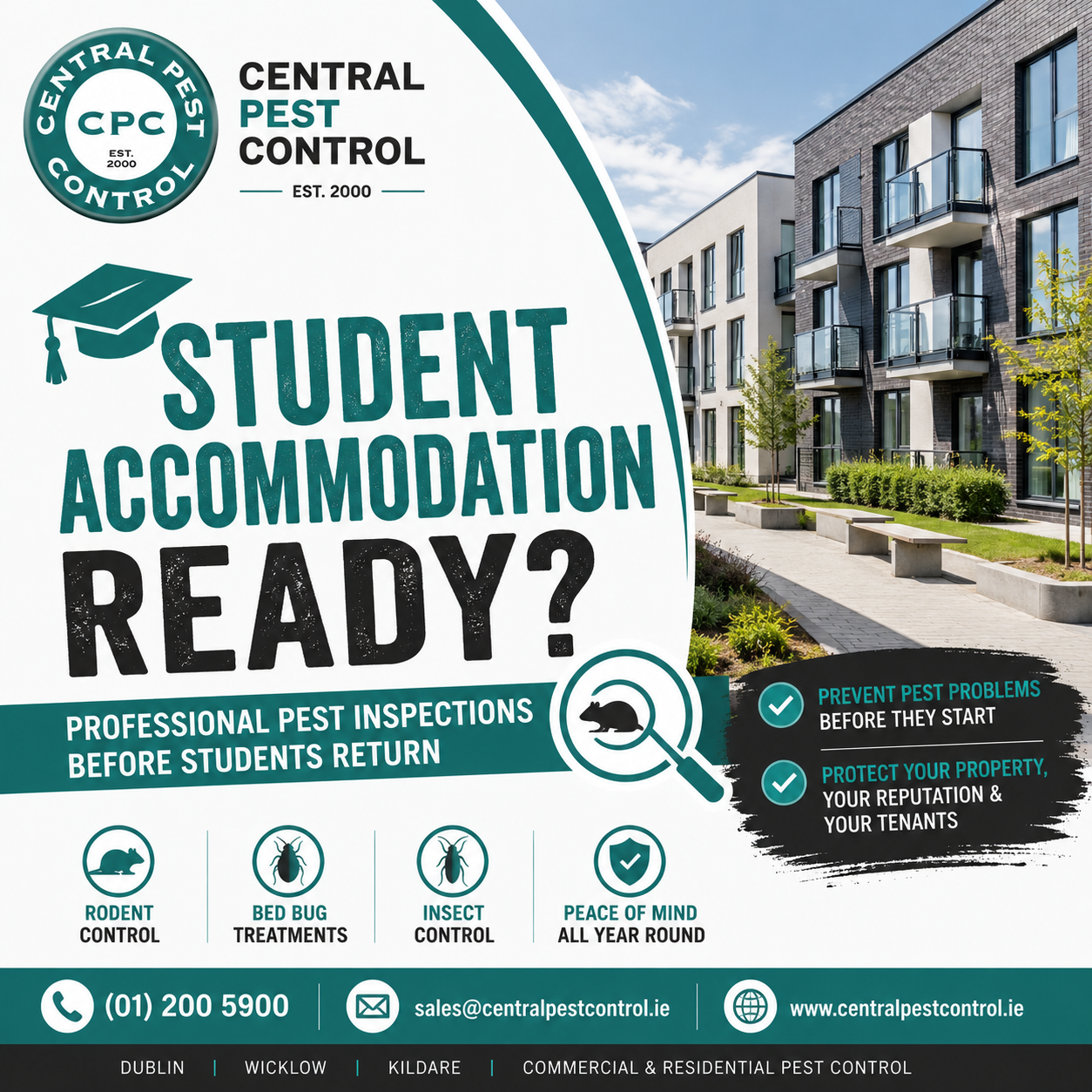 Student Accommodation Pest Control Dublin | Preparing Before Students Return