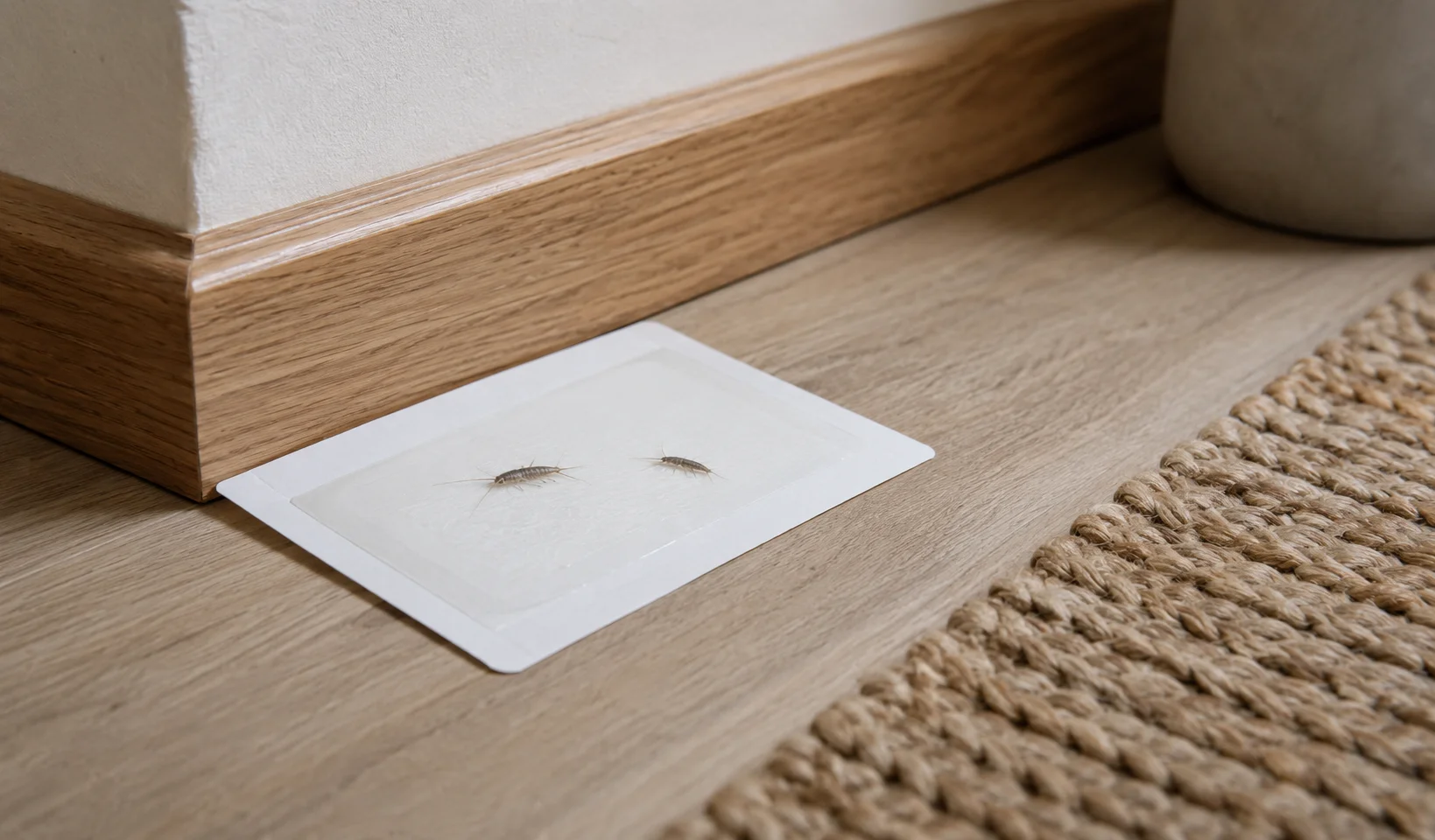 Silverfish treatment in damp kitchen with safe pest control
