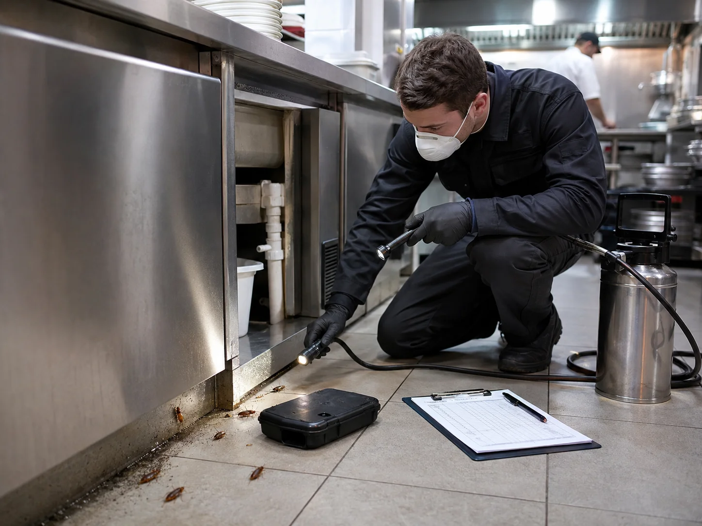 HACCP-compliant commercial cockroach control and pest inspection for a Dublin food business.