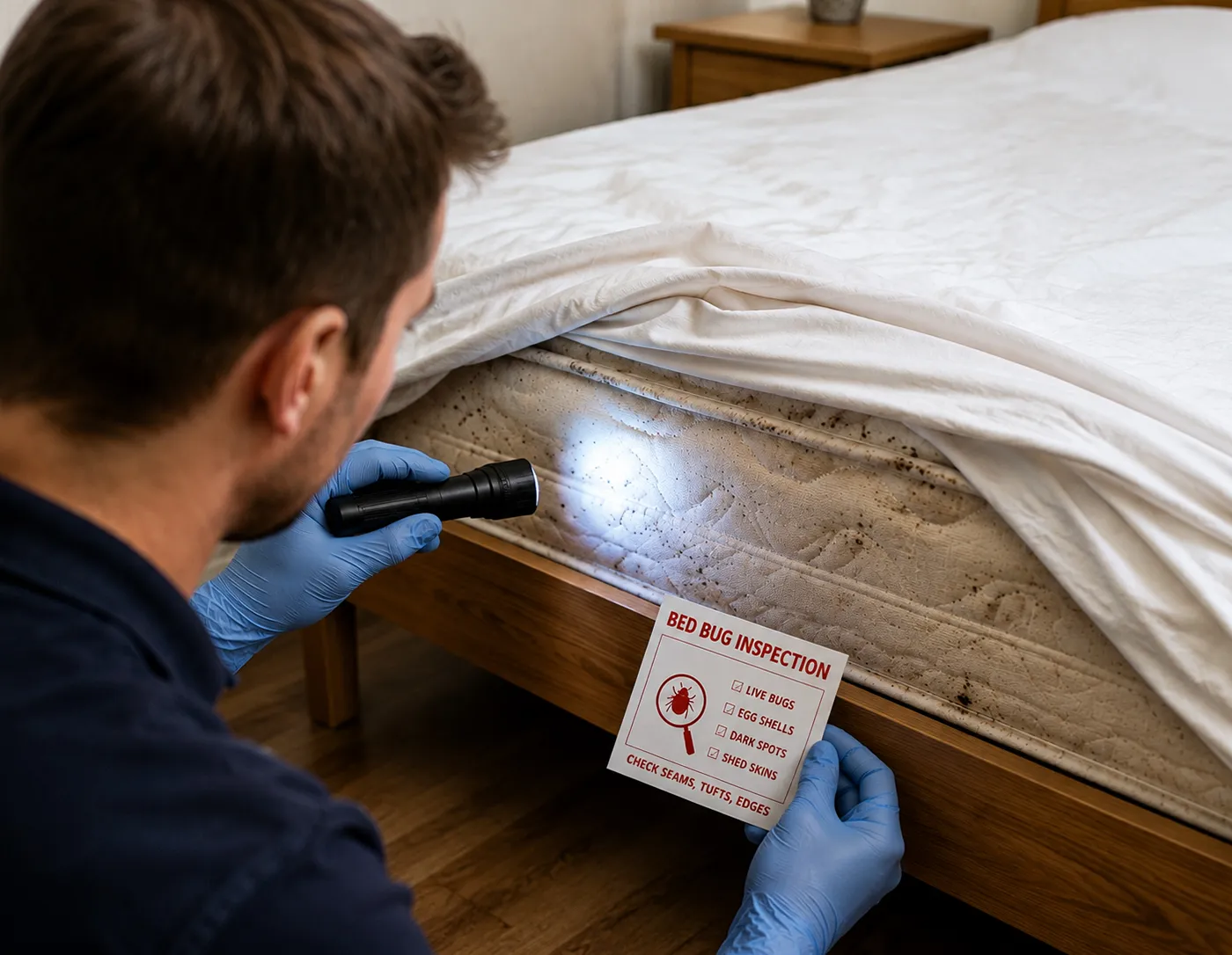 Tenant reporting bed bugs to a landlord in writing